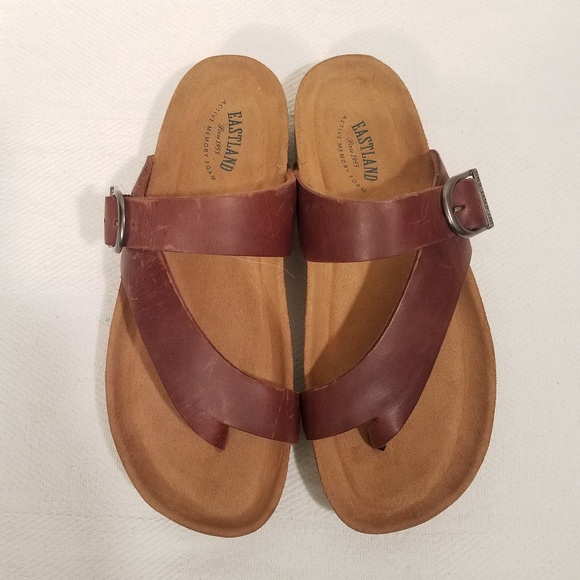 Eastland leather sandals/ memory foam footbed - Picture 6 of 6